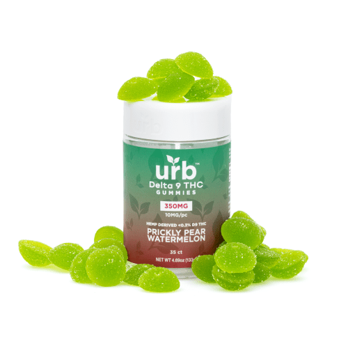 Urb Delta 9 THC Gummies - Prickly Pear Watermelon (350 mg Total Delta 9 THC) - Combo