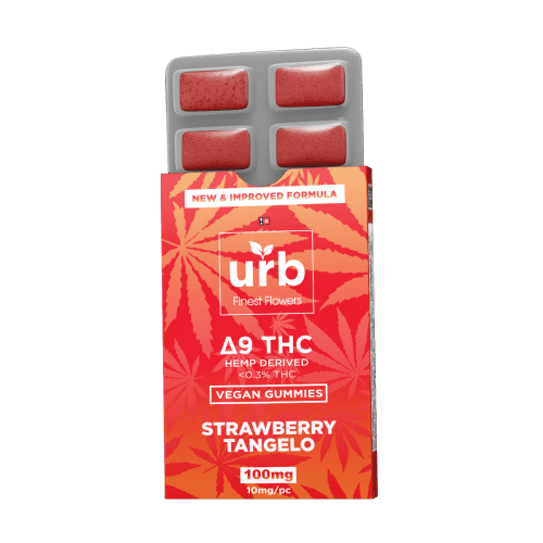 Urb Delta-9-THC Gummies - Strawberry Tangelo (100 mg Total Delta-9-THC)