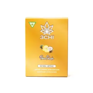 3Chi Delta-9-THC Flavored Drink Enhancer – Pina Colada - Box Front