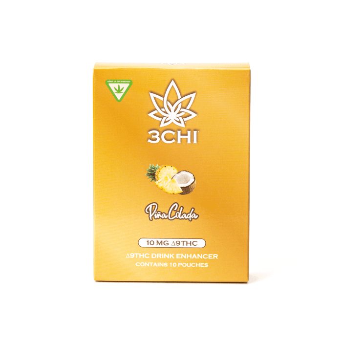 3Chi Delta-9-THC Flavored Drink Enhancer – Pina Colada - Box Front