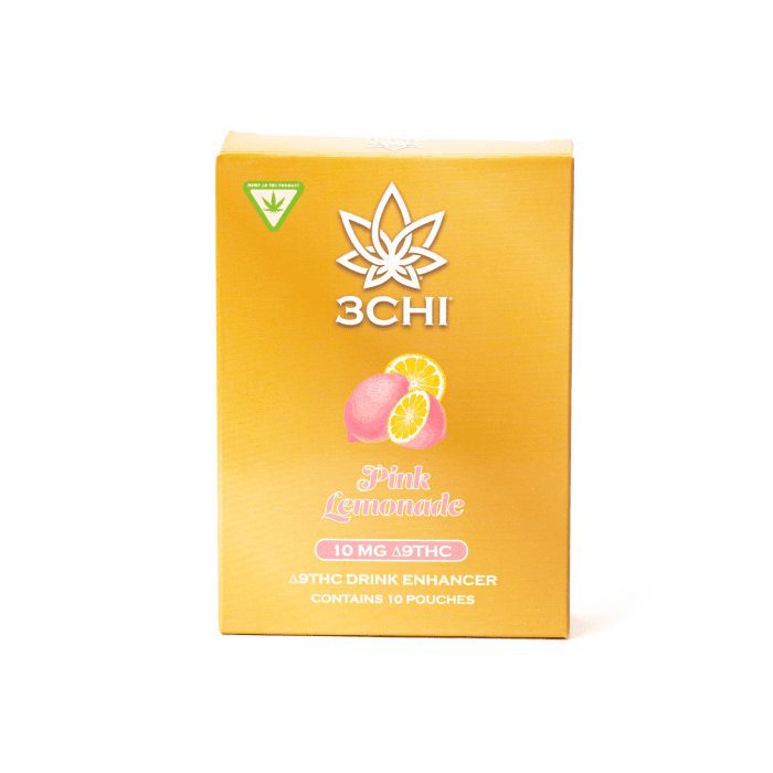 3Chi Delta-9-THC Flavored Drink Enhancer – Pink Lemonade - Box Front