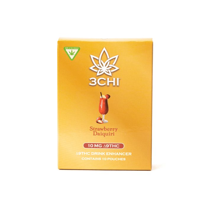 3Chi Delta-9-THC Flavored Drink Enhancer – Strawberry Daiquiri - Box Front
