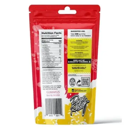 Pure Relief Daytime CBD Gummies - Strawnana (500 mg Total CBD) - Image 2