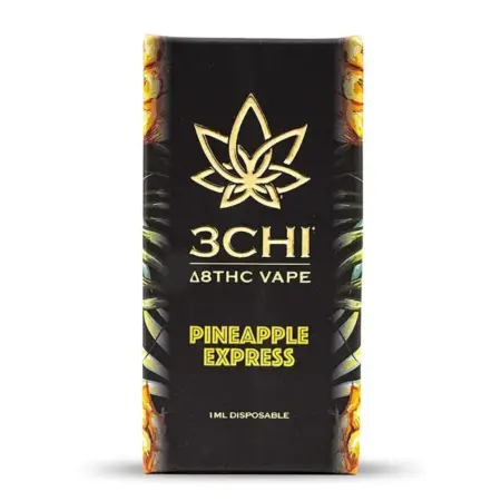 3Chi Delta-8-THC Disposable Vape Pen – Pineapple Express - Box Front