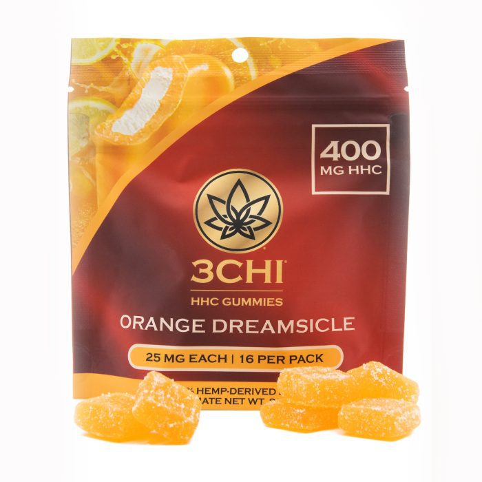 3Chi HHC Gummies - Orange Dreamsicle (400 mg Total HHC) bag