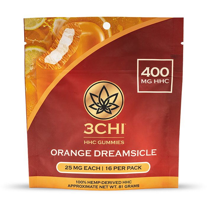 3Chi HHC Gummies – Orange Dreamsicle (400 mg Total HHC) - Bag Front