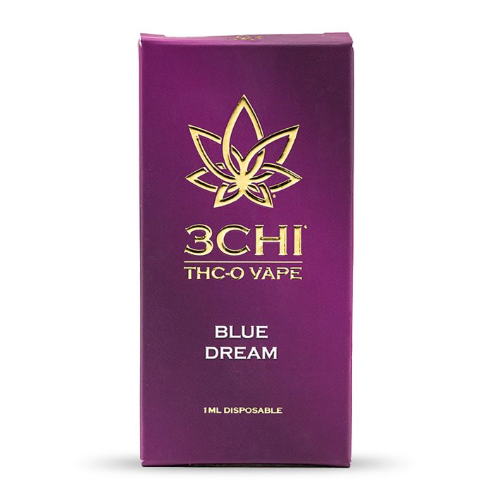 3Chi THC-O Disposable Vape Pen – Blue Dream - Box Front