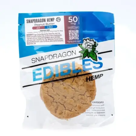 Snapdragon Delta 9 Live Resin and CBD Peanut Butter Cookies - Pack Front