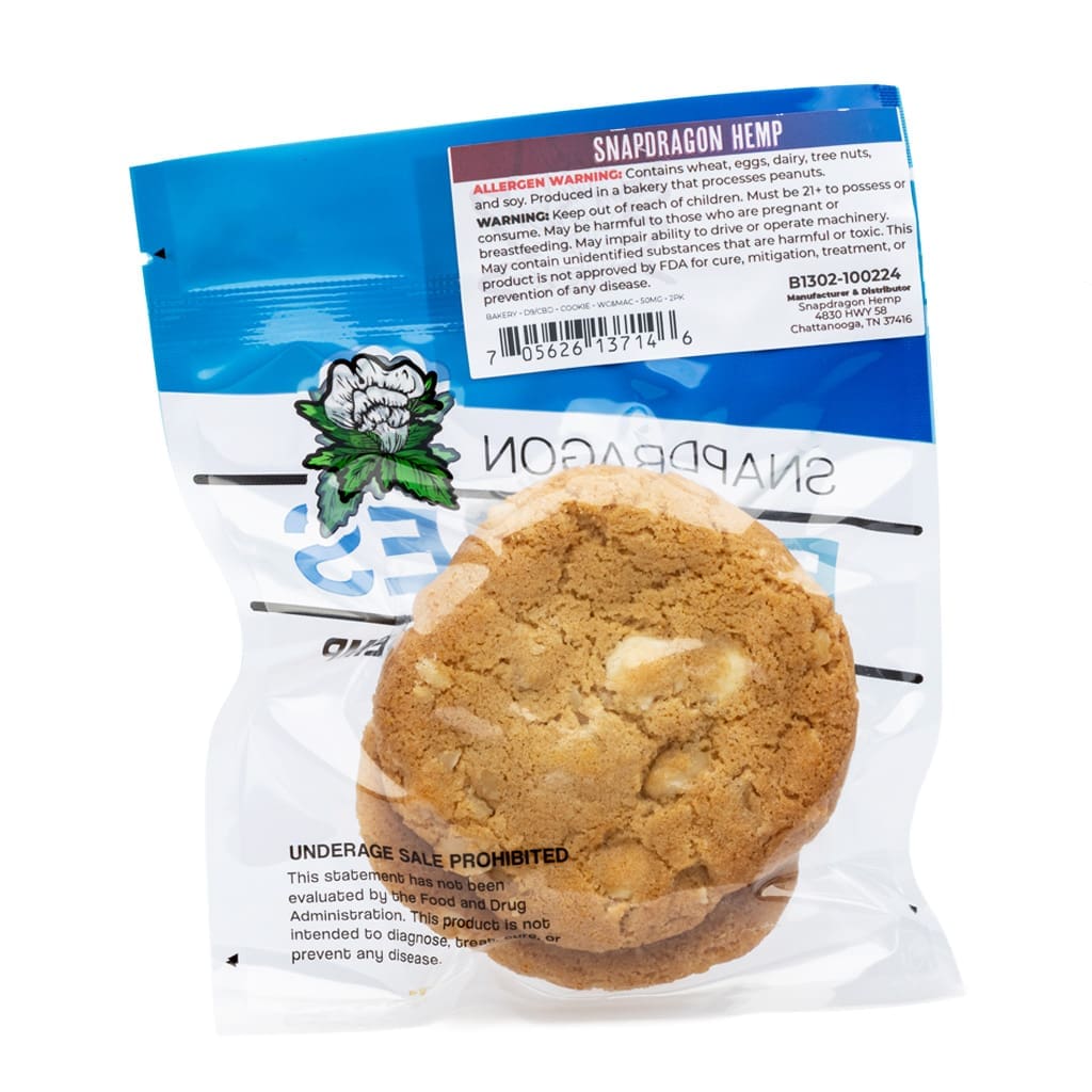 cookie Snapdragon Delta-9 Live Resin White Chocolate Cookies | CannaBuddy