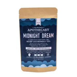 The Brothers Apothecary Midnight Dream CBG Tea - Bag Front