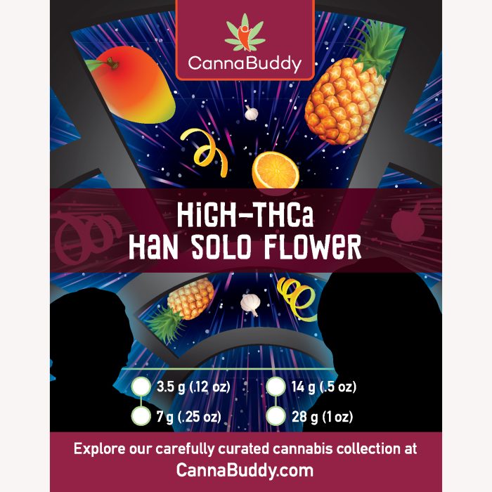 High-THCa Han Solo Flower Label