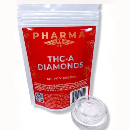 PharmaCBD THCa Diamonds Package and jar