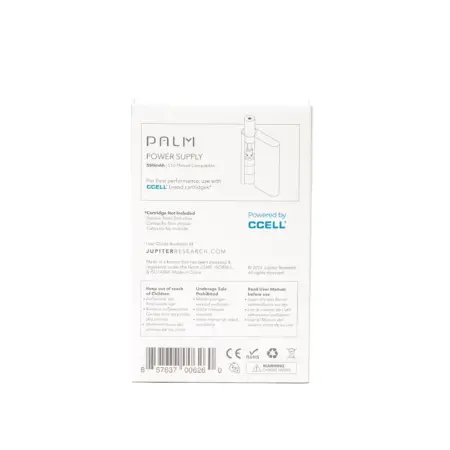 CCELL Palm Vape Battery – Black - Box Back