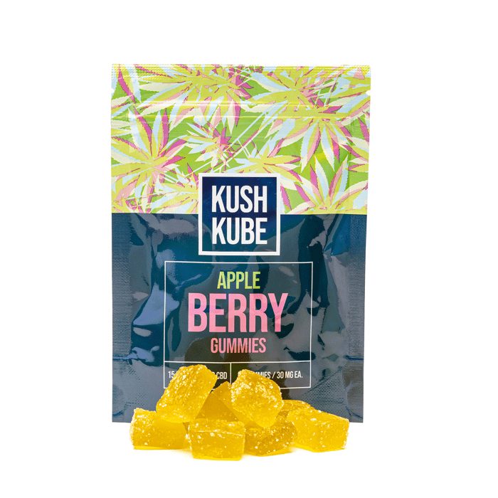 Kush Kube - Delta 9 _ CBD Gummies - Apple Berry - Combo