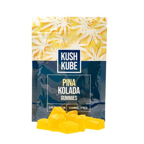 Kush Kube - Delta 9 _ CBD Gummies - Pina Colada - Combo