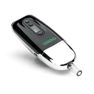 Oooze Flare Dry Herb Vaporizer - Chrome - Battery