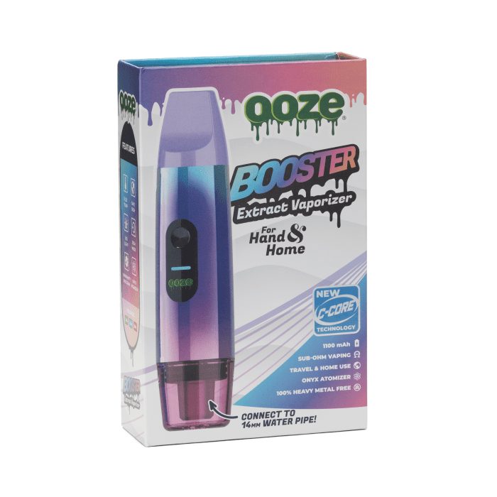 Ooze Booster Extract Vaporizer - Rainbow - Box Front
