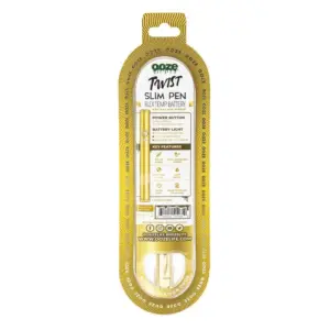 Ooze Slim Twist Pen 2.0 Vape Battery – Lucky Gold - Box Back