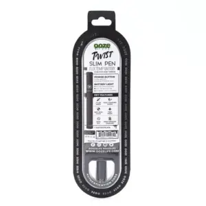 Ooze Slim Twist Pen 2.0 Vape Battery – Panther Black - Box Back