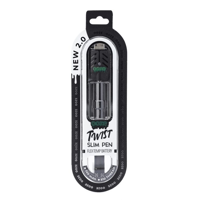 Ooze Slim Twist Pen 2.0 Vape Battery – Panther Black - Box Front