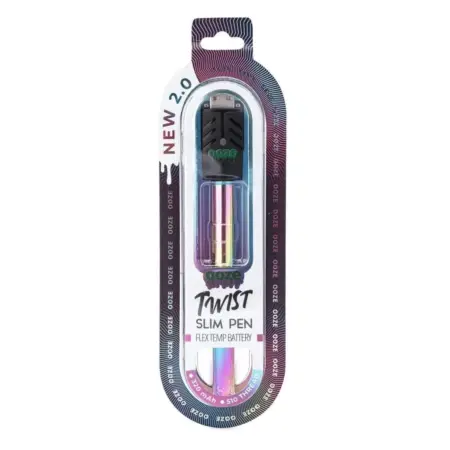 Ooze Slim Twist Pen 2.0 Vape Battery – Rainbow - Box Front