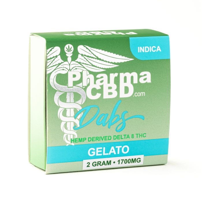 PharmaCBD Delta-8 Gelato Dabs (2 gram Delta-8-THC) - Box Front