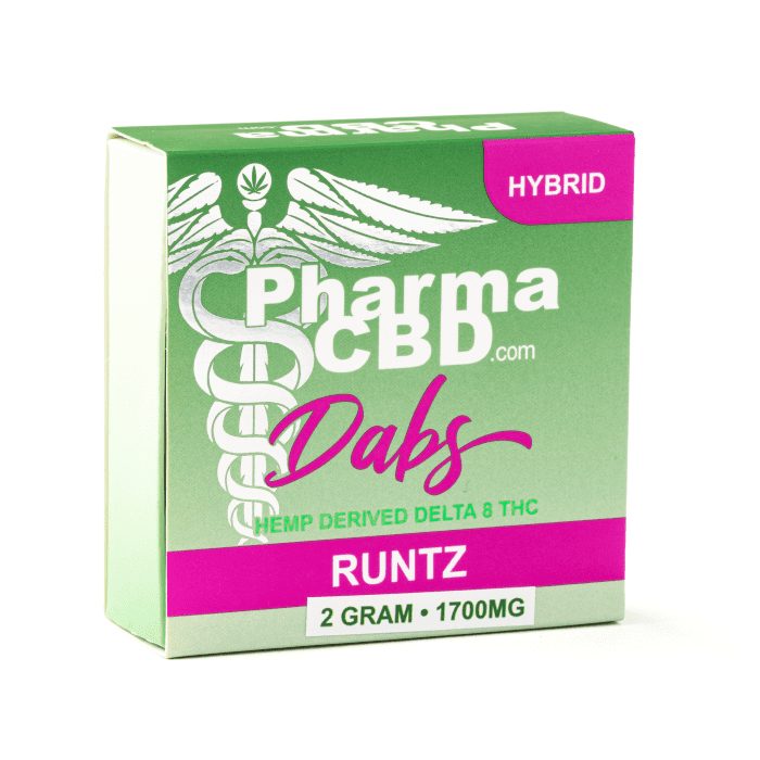 PharmaCBD Delta-8 Runtz Dabs (2 gram Delta-8-THC) - Box Front