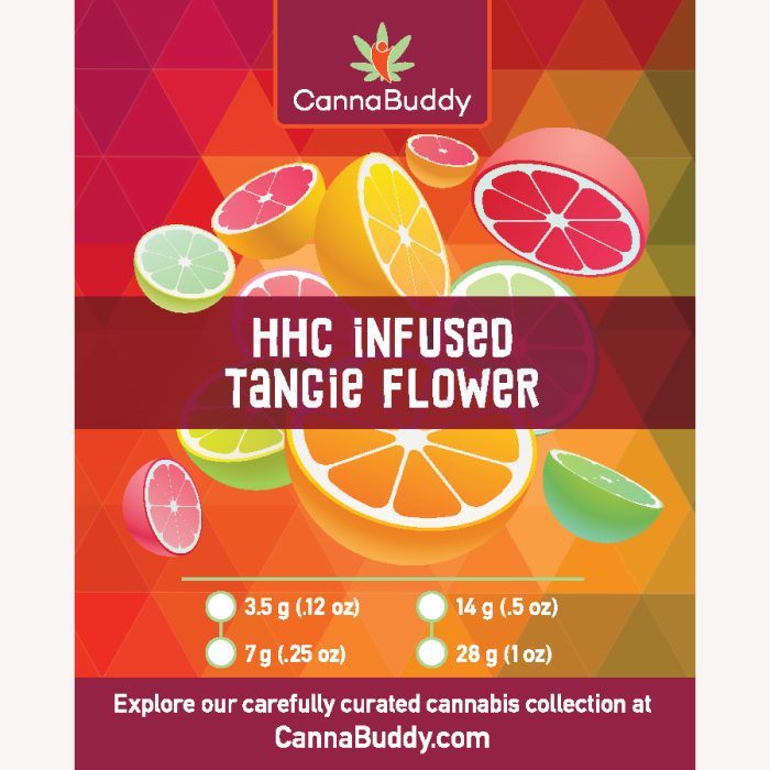 HHC Infused Tangie Flower Label