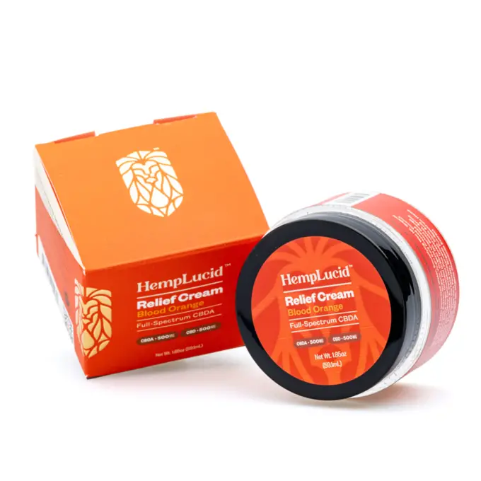 Hemplucid Topical CBDA Full-Spectrum Body Cream (500 mg CBDA + 500 mg CBD) - Combo