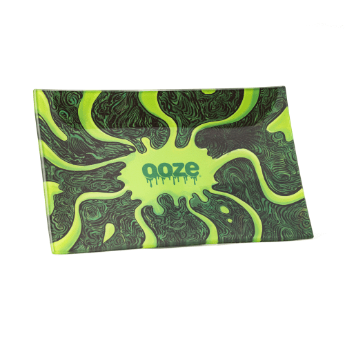 Ooze Shatter Resistant Glass Rolling Tray - Abyss - Tray