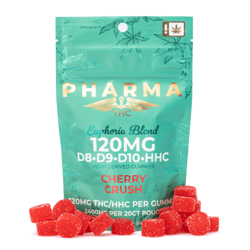 Pharma Euphoria Blend 120mg Gummies - Cherry Crush - Combo