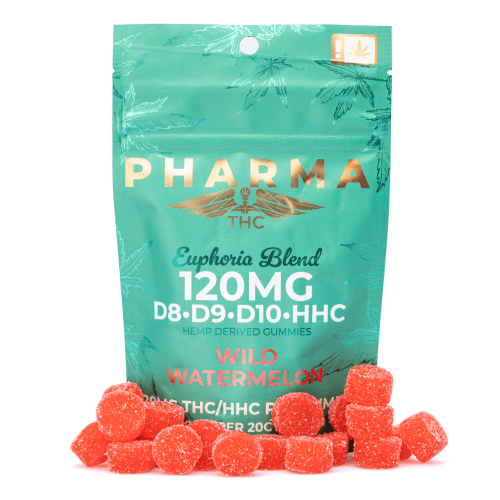 Pharma Euphoria Blend 120mg Gummies - Wild Watermelon - Combo
