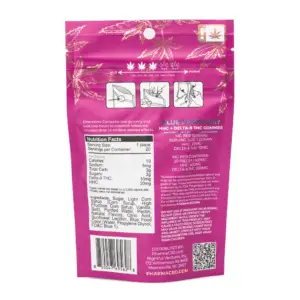 PharmaTHC HHC / Delta 9 THC Gummies - Blue Raspberry (400 mg Total HHC + 200 mg Total Delta 9 THC) - Image 2