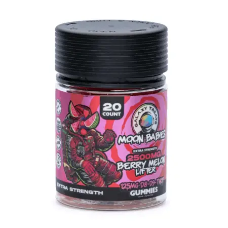 Galaxy Treats Delta 8 Delta 9 THCP Gummies - Berry Melon Lifter - Bottle Front