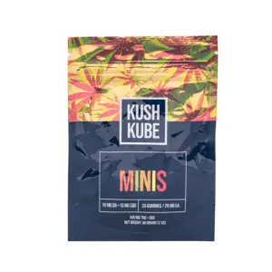Kush Kube Delta 9 + CBD Minis - Bag Front