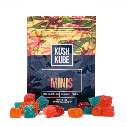 Kush Kube Minis (200 mg Total Delta-9-THC + 200 mg Total CBD) - Combo