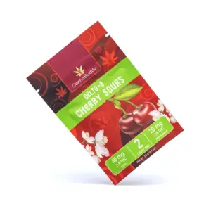 CannaBuddy Delta-8 Cherry Sours (40 mg Total Delta-8-THC) - Bag Front