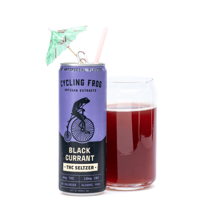 Cycling Frog THC + CBD Seltzer 6 Pack - Black Currant (30 mg Delta-9-THC + 60 mg CBD Total) - Product 2