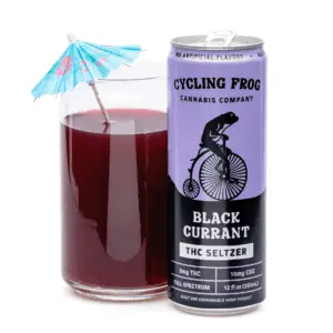 Cycling Frog THC + CBD Seltzer 6 Pack – Black Currant (30 mg Delta 9 THC + 60 mg CBD Total) - combo
