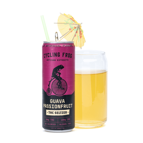 Cycling Frog THC + CBD Seltzer 6 Pack - Guava Passionfruit (30 mg Delta-9-THC + 60 mg CBD Total) - Product 2