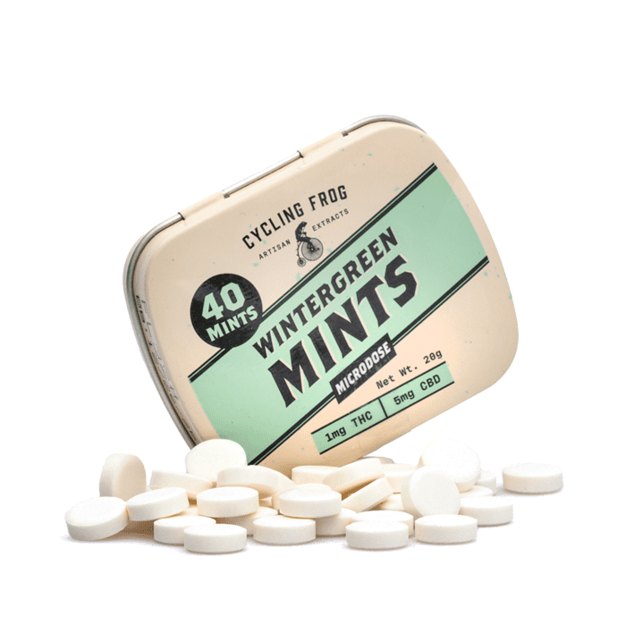 Cycling Frog Wintergreen Mints (40 mg Delta 9 THC + 200 mg CBD Total) - Combo