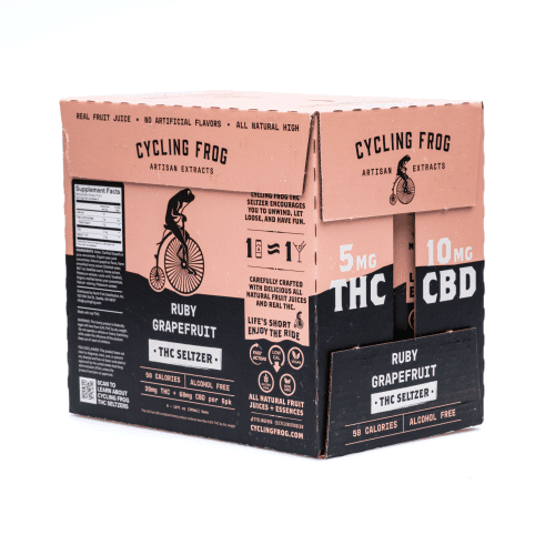 Cycling Frog THC + CBD Seltzer – Ruby Grapefruit | CannaBuddy