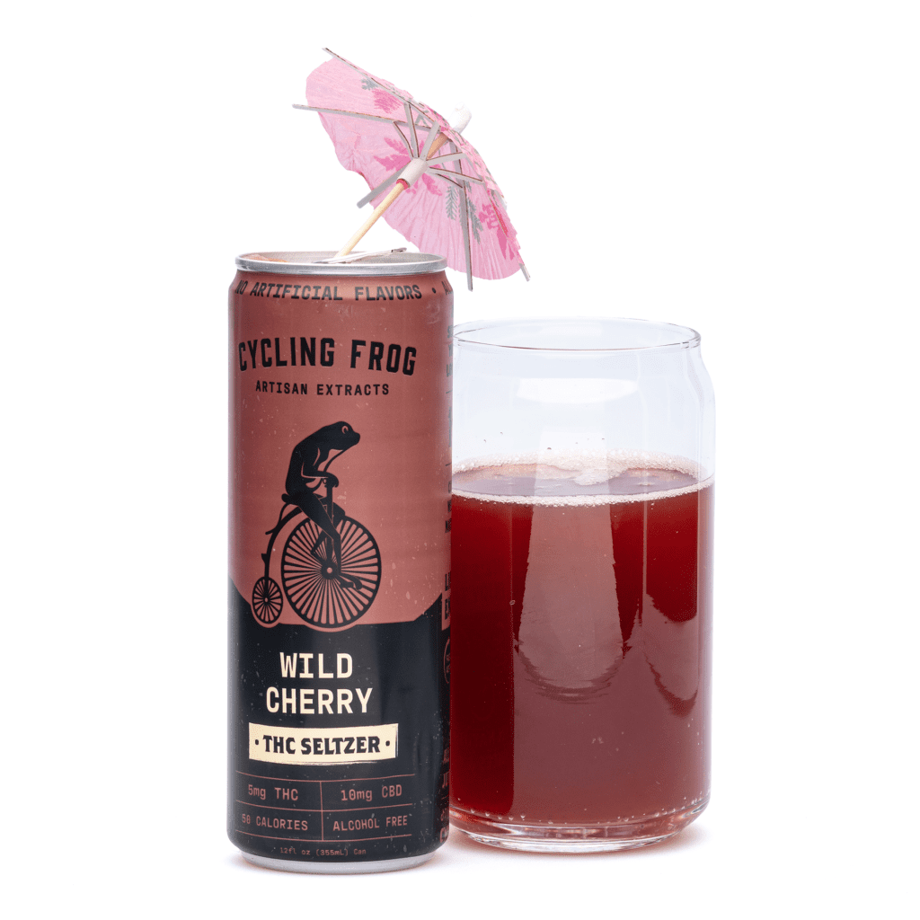 Shop Cycling Frog THC + CBD Seltzer 6 Pack - Wild Cherry (30 mg Delta 9 ...