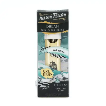 Mellow Fellow 2 gram Dream Blend Live Resin Disposable Vape - MK Ultra - Box Front