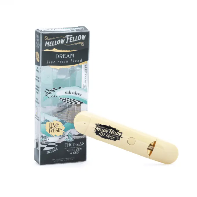 Mellow Fellow 2 gram Dream Blend Live Resin Disposable Vape - MK Ultra - Combo