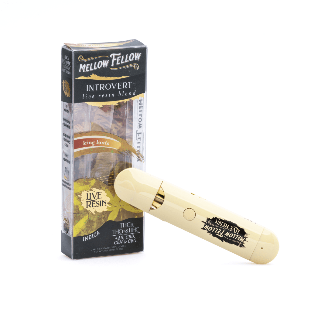 Shop Mellow Fellow Introvert Blend Live Resin Disposable Vape - King ...