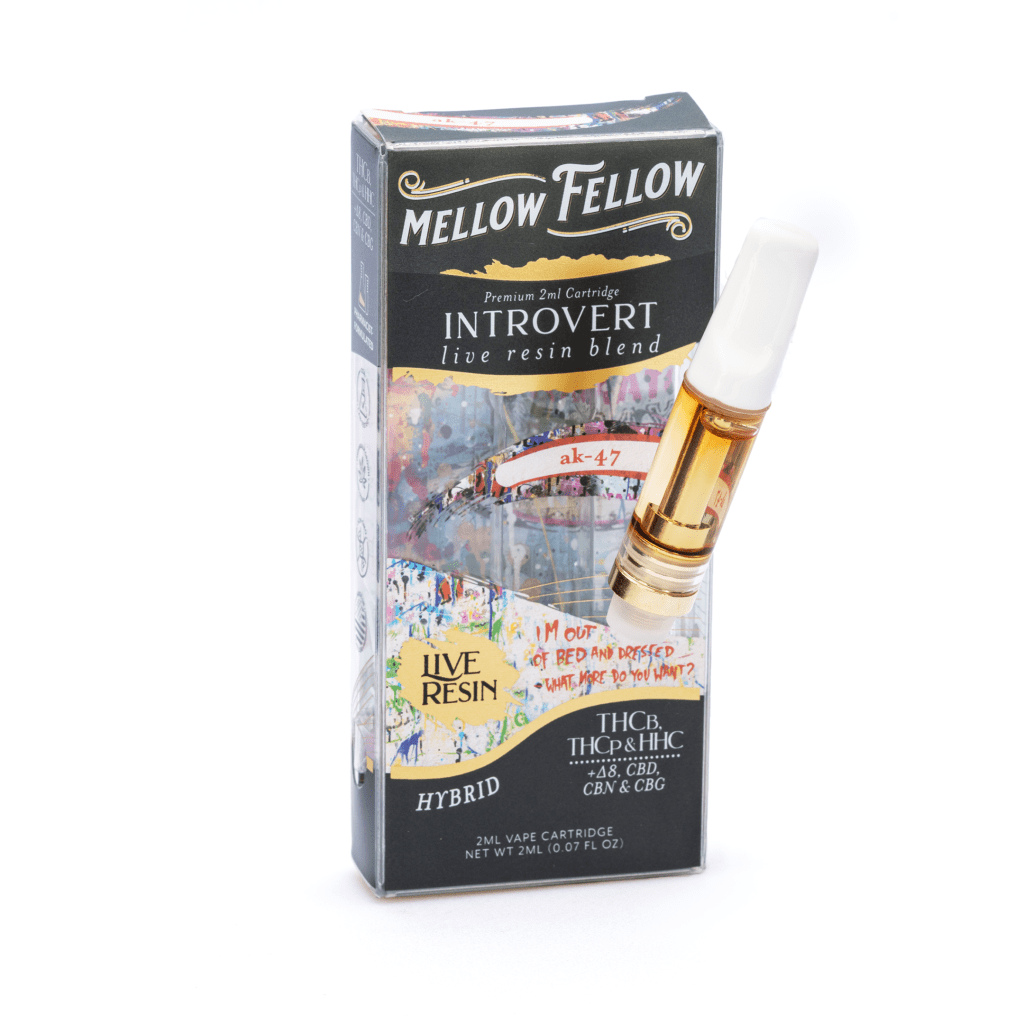 Shop Mellow Fellow Introvert Blend Live Resin Vape Cartridge - AK47 ...