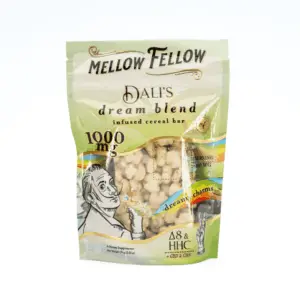 Mellow Fellow Dali's Dream Cereal Bar - Dreamy Charms (1000 mg Total Cannabinoids) - Bag Front