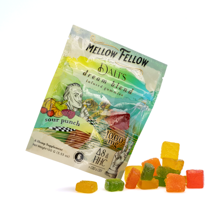 Mellow Fellow Dali's Dream M-Fusion Gummies - Sour Punch (1000 mg Total Cannabinoids) - Combo