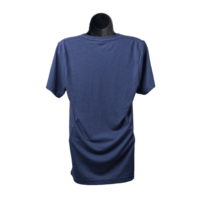 CannaBuddy T-Shirt - Unisex - V-Neck - Royal Blue - Back